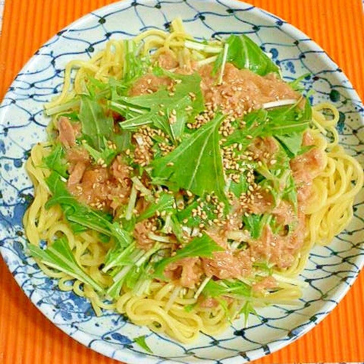 ツナと水菜のサラダ麺 レシピ 作り方 By テツオ63 楽天レシピ
